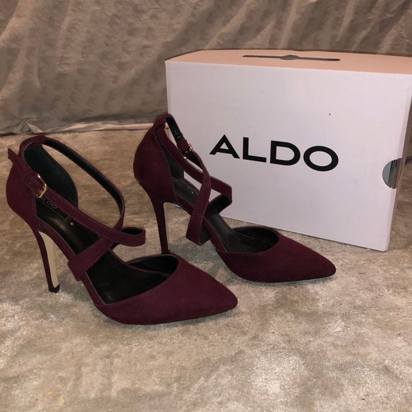 Aldo Burgundy Pump - Picture 3 of 4